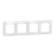 Рамка Schneider Electric Sedna Design четырёхместная белая SDD311804 - изображение 1