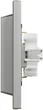 Розетка подвійна з заземленням Schneider Electric Asfora Алюміній EPH9900161 - изображение 4