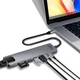 Док-станція Media-Tech USB3.1 Type-C - HDMI 4K/2xUSB-A/2xUSB-C/RJ45/SD/TF/PD 100W 8 in 1 Grey (MT5046) - зображення 4