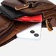 Сумка слинг через плечо мужская из натуральной кожи Vintage leather-22962 Коричневая - изображение 5