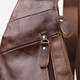 Сумка слинг через плечо мужская из натуральной кожи Vintage leather-22962 Коричневая - изображение 6