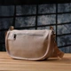Сумка кросс-боди через плечо женская из натуральной кожи средняя Vintage leather-23010 Белая - изображение 12