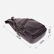 Сумка слинг через плечо мужская из натуральной кожи Vintage leather-23050 Коричневая - изображение 9
