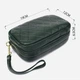 Сумка кросс-боди через плечо женская из натуральной кожи маленькая Vintage leather-22893 Зеленая - изображение 10