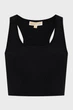 Жіночий чорний топ RACER BK SCOOP CROP Michael Kors L MR5614V33D - изображение 1