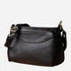 Сумка кросс-боди через плечо женская из натуральной кожи средняя Vintage leather-22987 Черная - изображение 1