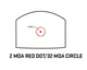 Прицел коллиматорный Sig Optics ROMEO-X ENCLOSED PRO FOOTPRINT, 2 MOA DOT&32 MOA CIRCLE, BLACK - изображение 3