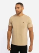 Футболка хлопковая длинная мужская U.S. Polo Assn 113904-0400A(Tribeca Khaki) 2XL Хаки (786662043837) - зображення 1