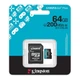 Карта пам'яті MicroSDXC 64 GB UHS-I/U3 Class 10 Kingston Canvas Go! Plus R200/W200MB/s + SD-адаптер (S - изображение 2