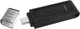 Флешка USB 3.2 Kingston DT 70 128GB Type-C DT70/128GB - изображение 1