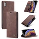 Чехол-книжка CaseMe из нубука для iPhone XS Тёмно-коричневый - изображение 6