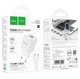 СЗУ Hoco C147A Charm PD20W+QC3.0 charger set(Type-C to Type-C)(EU) White - изображение 2