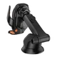 Холдер Hoco HW34 Blue whale 3-axis linkage wireless fast charging car holder(center console) Black - изображение 3