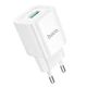 Адаптер мережевий HOCO Charm single port QC charger C145A |1USB, 3A, QC3.0| White - зображення 2