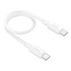 Кабель HOCO Type-C до Type-C Hyper fast charging data cable X96 |0,25m, 60W/3A| White - изображение 4