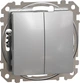 Перемикач 2-клавішний Schneider Electric Sedna Design алюміній SDD113108 - изображение 1