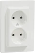 Розетка подвійна без заземлення Schneider Electric Asfora Біла EPH9700121 - зображення 1