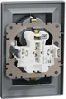 Розетка подвійна з заземленням Schneider Electric Asfora Сталь EPH9900162 - изображение 2
