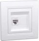 Розетка комп'ютерна RJ45 UTP кат.6Е Schneider Electric Asfora Біла EPH4700121 - зображення 1