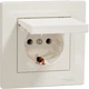 Розетка з кришкою з заземленням Schneider Electric Asfora Крем EPH3100123 - зображення 1