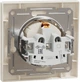 Розетка з кришкою з заземленням Schneider Electric Asfora Крем EPH3100123 - зображення 2