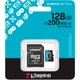 Карта памяти microSD Kingston 128GB Canvas Go! Plus, высокоскоростная до 200MB/s, для 4K UHD видео и гейминга - изображение 3