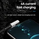 Кабель угловой USB Type-C M/M Fast Charge PD66W 6A Silver/Black, 25 см (48887) - изображение 4