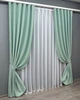 Комплект готовых штор VR-Textil Bruno № 958ш Фисташковый 100х275см 2 шт (31-349) - изображение 3