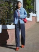 Джинсовая куртка женская Uniqlo 648200456 2XL Голубая (1159842135) - изображение 8
