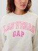 Свитшот на флисе женский GAP 194053650 S Молочный (1159842302) - изображение 4