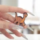 Брошь-значок BROCHE бижутерия Животные Динозавр коричневая BRGV115089 - изображение 5