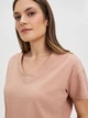 Футболка хлопковая женская Moodo L-TS-4625 XL Темно-коричневая (5904152531144) - изображение 4