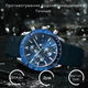 Мужские Наручные Часы Спортивные Синий корпус Deep Blue - изображение 9