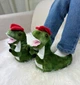 Тапочки кигуруми Kigurumi Динозавр Тирекс Детские для мальчика Зеленый Плюшевые 25-32 (3108/1) - изображение 1