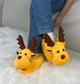 Тапочки кигуруми Kigurumi Рождественский Олень Детские для мальчиков Желтый Плюшевые 35-40 (3106/1) - изображение 1