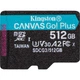 Карта памяти Kingston 512GB microSDXC сlass 10 UHS-I U3 V30 A2 Canvas Go Plus G4 (SDCG4/512GBSP) - изображение 1