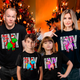 Футболки Family Look Кавун Коні Happy New Year M 4 шт Чорний ФП013158(M) - изображение 2