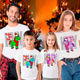 Футболки Family Look Кавун Коні Happy New Year M 4 шт Білий ФП013157(M) - изображение 2