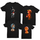 Футболки Family Look Кавун Сім'я новорічних коней M 4 шт Чорний ФП013166(M) - изображение 1