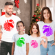Футболки Family Look Кавун Кольорові коні M 4 шт Білий ФП013160(M) - изображение 2