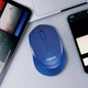 Бездротова мишка Logitech M330 Silent Plus 1000dpi Blue - зображення 10