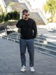 Світшот чоловічий оверсайз джемпер із бавовни чорний Teamv Raise S - зображення 7