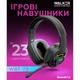 Ігрові навушники Bluetooth WALKER WBT-79 black - зображення 3