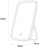 Lusterko do makijażu Xiaomi Jordan Judy NV026 White z oświetleniem LED - obraz 3