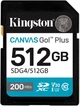 Карта памяти Kingston sd 512gb c10 uhs-i u3 v30 R200/W160MB/s sdg4/512gb - изображение 1