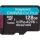Карта памяти Kingston 128GB microSDXC сlass 10 UHS-I U3 V30 A2 Canvas Go Plus G4 (SDCG4/128GBSP) - изображение 1