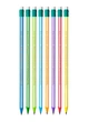 Набір олівців чорнографітних шестигранних BIC Evolution Stripes HB з гумкою 12 шт (3086123278189) - зображення 2