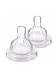 Соска силиконовая Philips AVENT Анти-Колик средний поток от 3 мес 2 шт SCY763/02 (8710103996774) - изображение 1