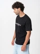 Футболка хлопковая длинная мужская Jack & Jones 12281084 L Black (5715721159474) - изображение 2