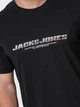 Футболка хлопковая длинная мужская Jack & Jones 12281084 L Black (5715721159474) - изображение 4